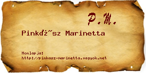Pinkász Marinetta névjegykártya